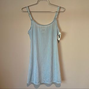 Blue Semi Sheer dress